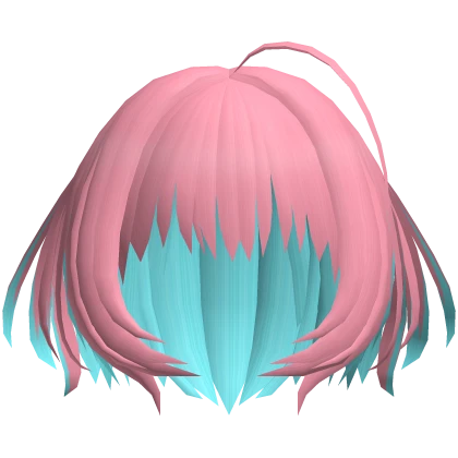 Pink & Teal Menhera Anime Hair (ALT) | Roblox Item - Rolimon's