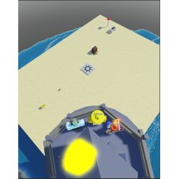Average beach hangout game