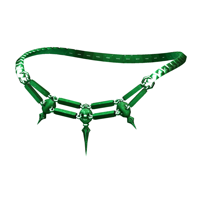 -',ৎ Metal Edgy Green Shard Necklace (1.0)