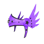 Violet Star Winged Helmet
