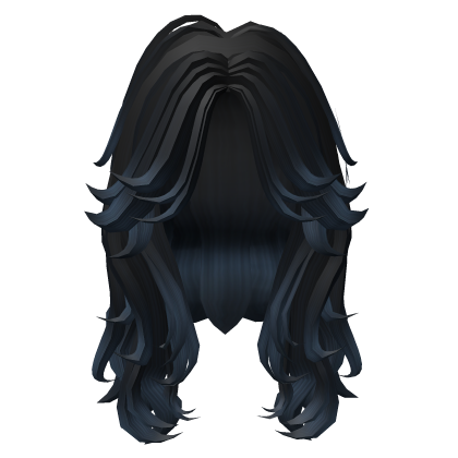 Long Voluminous Lush Wavy Hair in Blue Roblox item