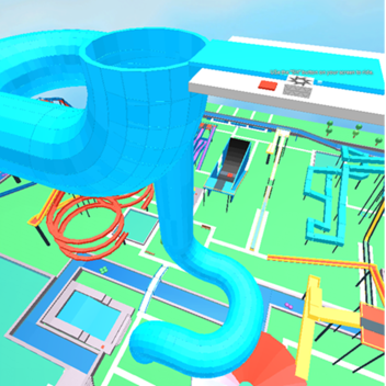 LONGESTER WATERSLIDE ON ROBLOX!
