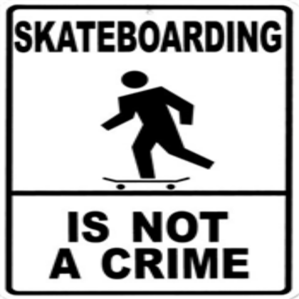 Funny SkateBoarding Sign. Roblox decal