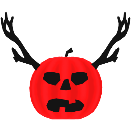 Red Pumpkin with Antlers Roblox item