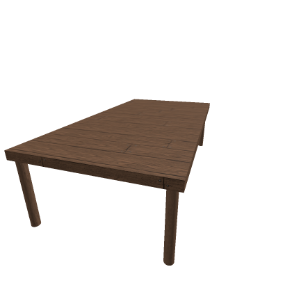 Wooden Outside Dinner Table