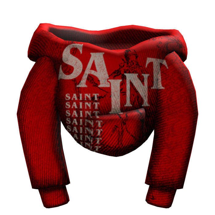 Red Designer saint Female hoodie