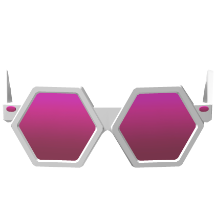 White/Pink Sparkling Robux Shades Recolor (Addon) Roblox item