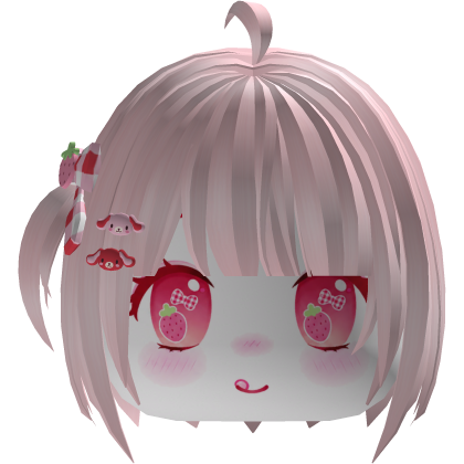 Pink Kawaii Short Bob W/ Mini Pigtail