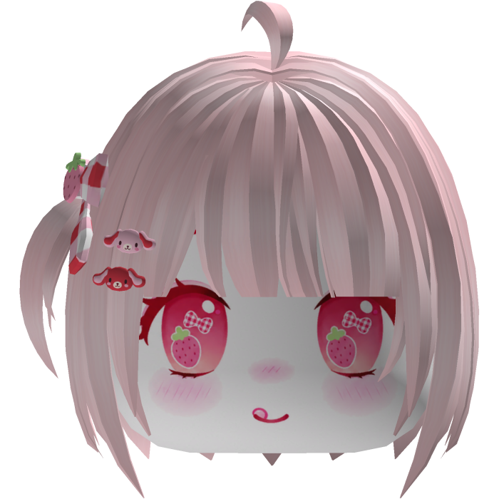 Pink Kawaii Short Bob W/ Mini Pigtail