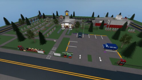 Funeral Home and Graveyard!