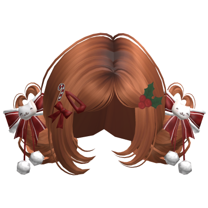 ♡ Christmas Buns w/ Bows (Ginger)