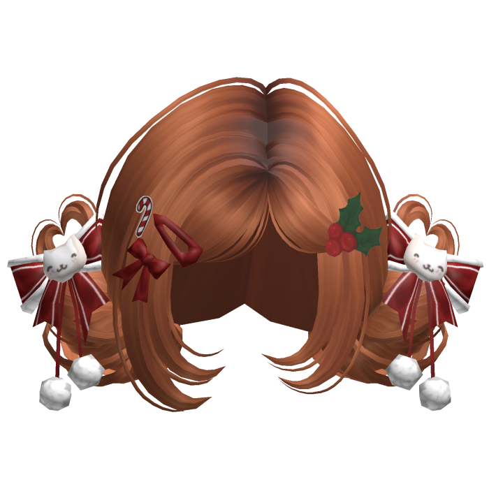 ♡ Christmas Buns w/ Bows (Ginger)