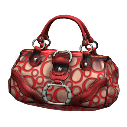 2000s Vintage Luxury Designer "O" Purse (Red)