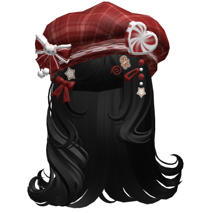 ♡ Christmas Fluffy Beret Combo (Black)