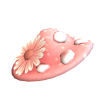 Cute Sunflower Mushroom Cap (Pink)