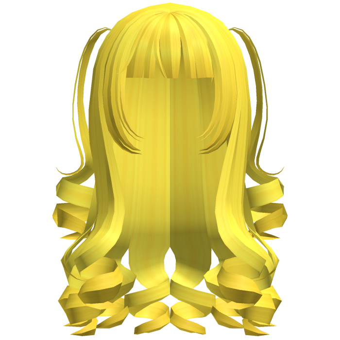 Dolly Coquette Curled Pigtails (Yellow)
