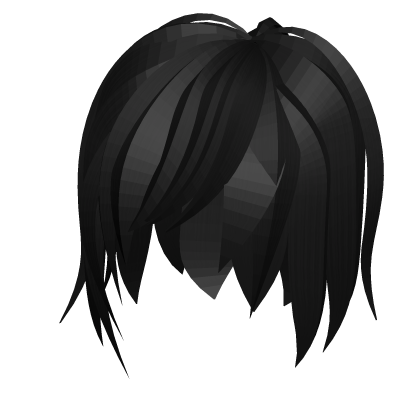 black high cute anime hair ˆ꒳ˆ