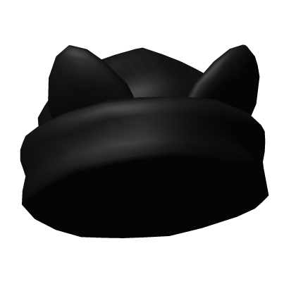 Cat Ears Beanie Black Roblox item
