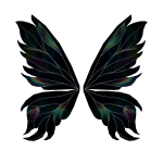 Iridescent Fairy Wings (Onyx)
