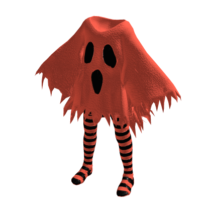 Orange Halloween Cute Ghost Costume [PBR]