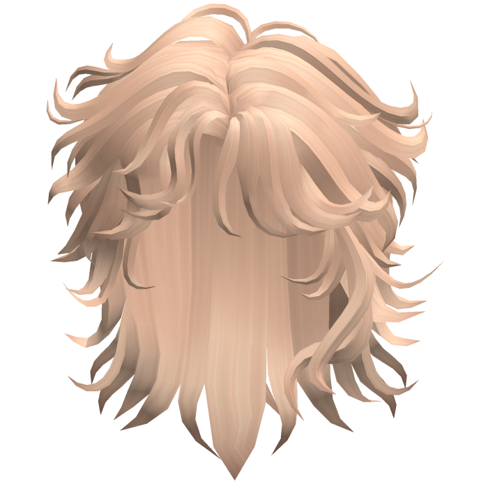 Peach Blonde Wolf Cut