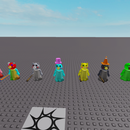 custom piggy characters showcasing