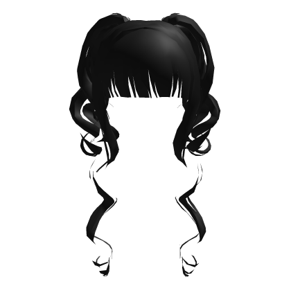 Doll Wavy Twintails - Black Roblox item