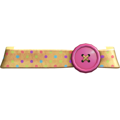 Yellow Multicolor Confetti Button Belt Roblox item