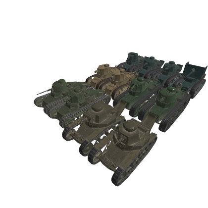 (PBR) Renault FT and its variants mega pack