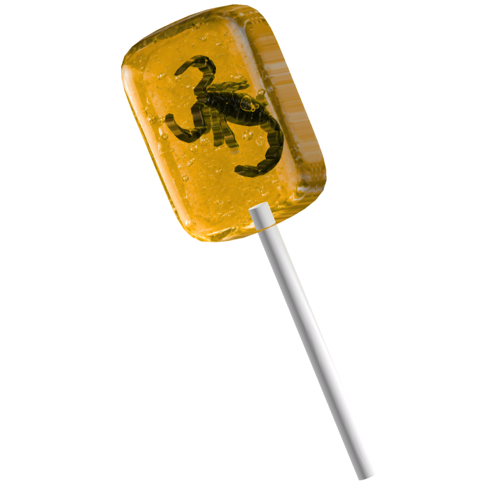 niche insect lollypop yellow
