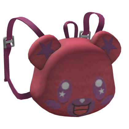 -',ৎ Cute Kawaii Bear Backpack in Red Pink (3.0)