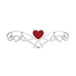 Garnet Heart Tiara