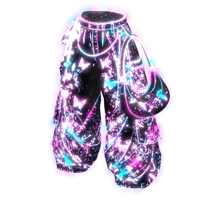 TOKYO UGC | Cyber Butterfly Glow Baggy Pants