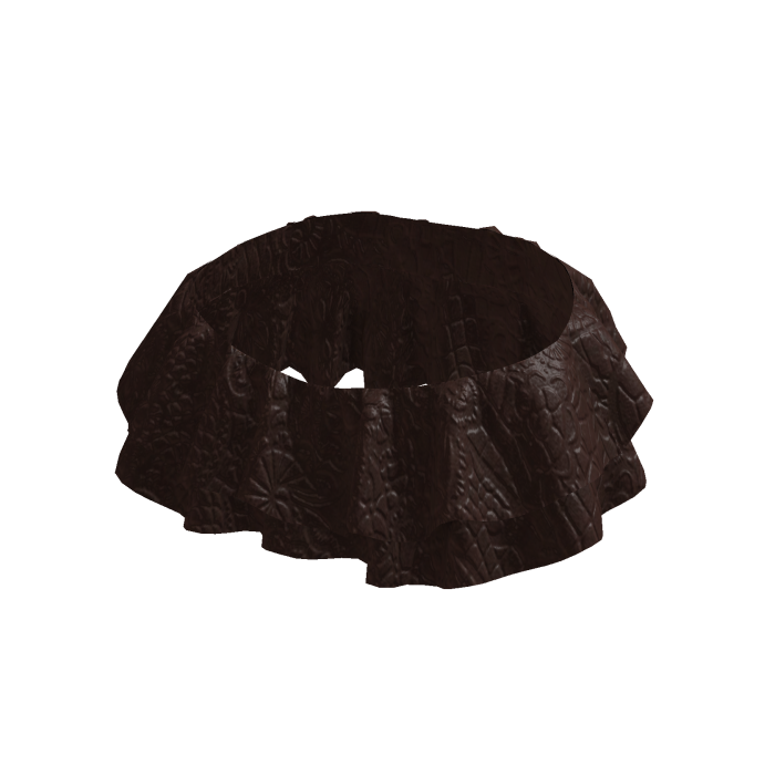 Dark Brown Ruffled Skirt