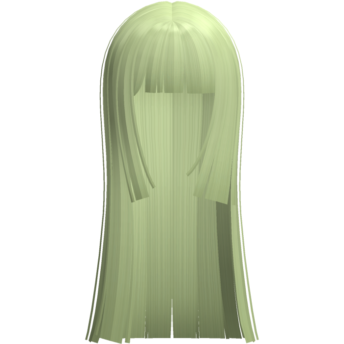 extra long hime moe japanese anime girl (green)