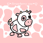 Ruby’s strawberry cow ʕ•ᴥ•ʔ