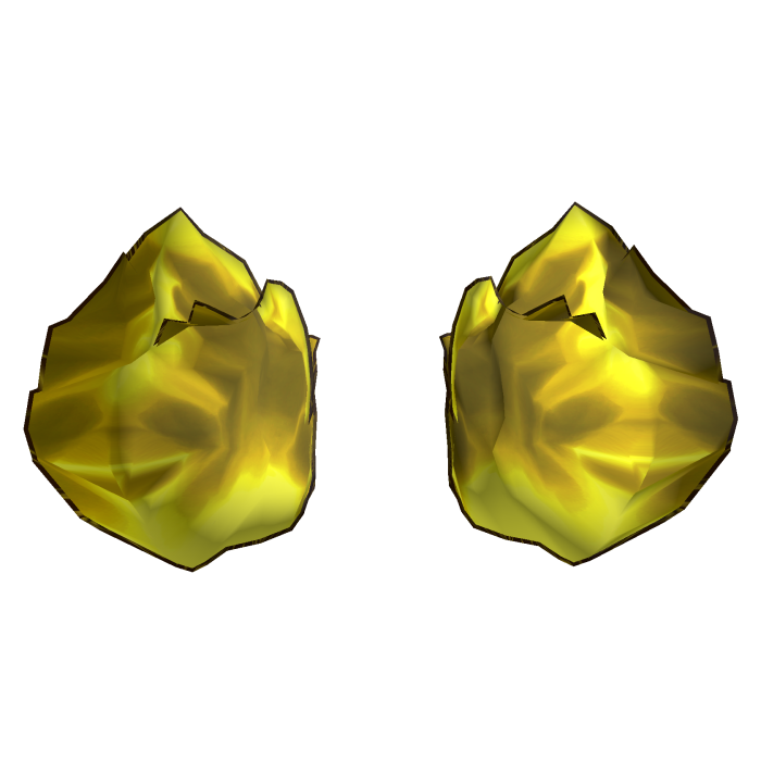 Yellow Anime Cursed Aura Hands [ Animated ]