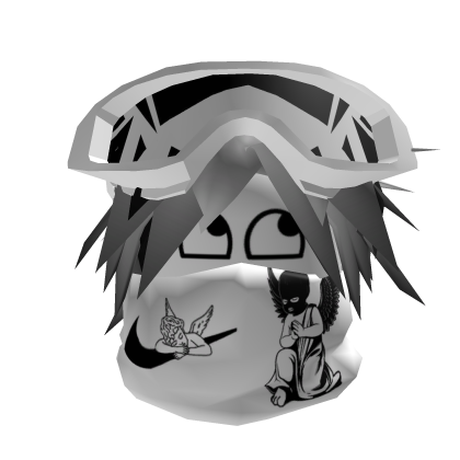 Dashie fallen angel fade hair snow goggles Y2K EMO