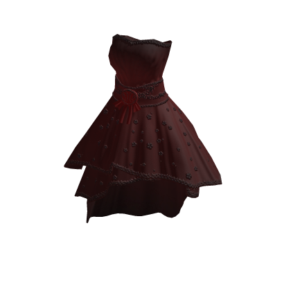 ♾️ Red victorian bloom dress thumbnail