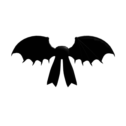 Bat Wing Bow Black