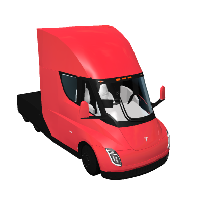 Tesla Semi Truck 2019-2020 Trailer Mesh Trucks Big