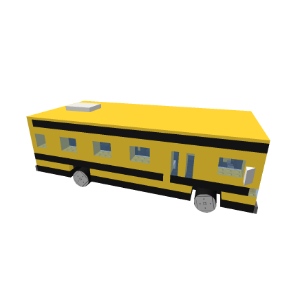 School bus with flat engine