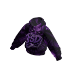 YSD Hoodie Jacket Purple Graffiti Fit