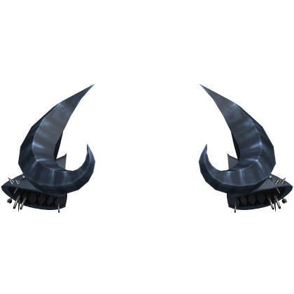 Blue Goth Punk Goat Sheep Horns Pierced Ears Roblox item