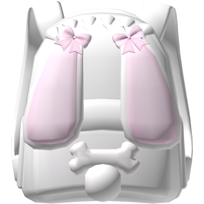 ♡⸝⸝ cute white floppy bunny backpack