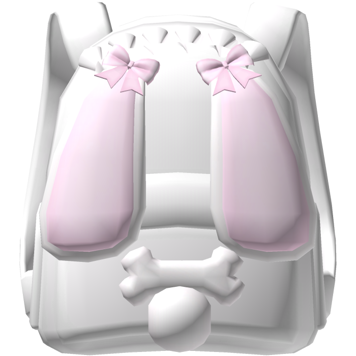 ♡⸝⸝ cute white floppy bunny backpack