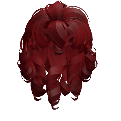 Angel's Curly Mullet in Red Roblox item