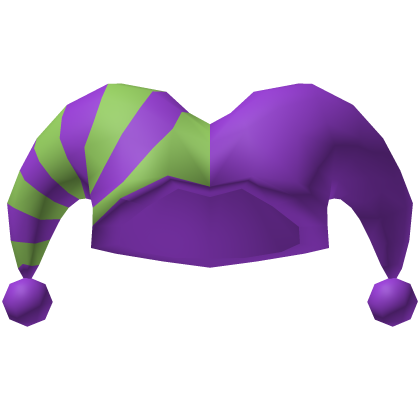 Halloween Purple and Green Jester Cap