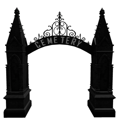 Gothic Cemetery Gates Prop