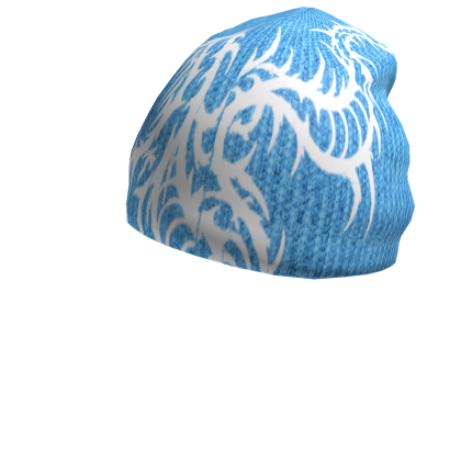 Blue y2k Dragon Beanie